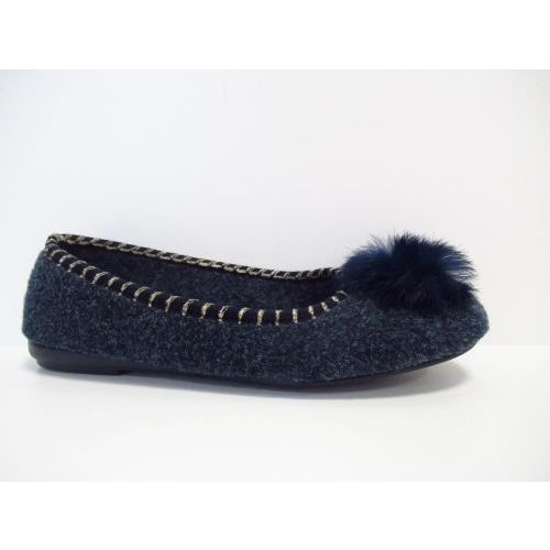 CYPRES pantoffel blauw donker