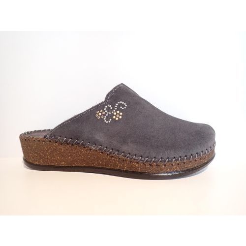 CYPRES pantoffel grijs donker