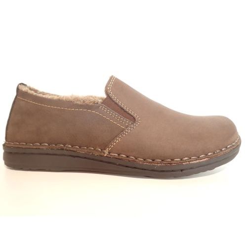 CYPRES pantoffel bruin donker