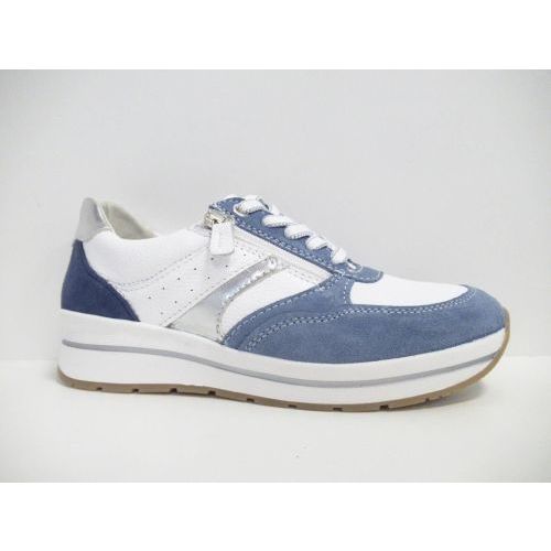 CYPRES veterschoen blauw midden