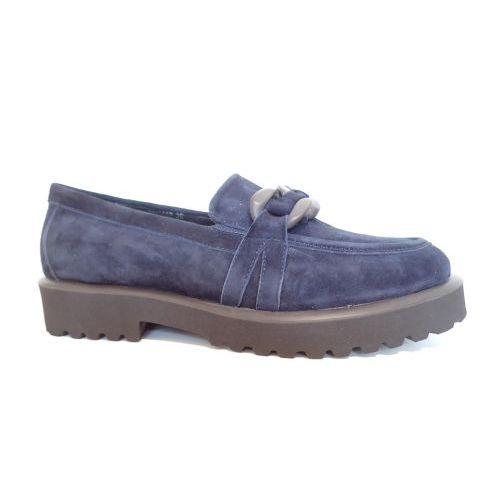 DI LAURO mocassin blauw donker