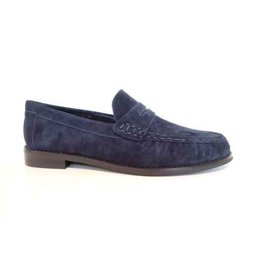 DI LAURO mocassin blauw donker