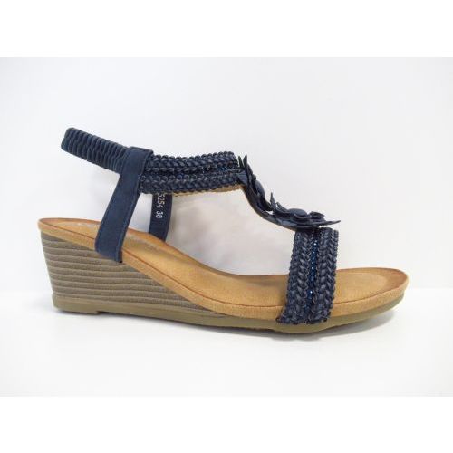 ELLA CRUZ sandaal blauw midden