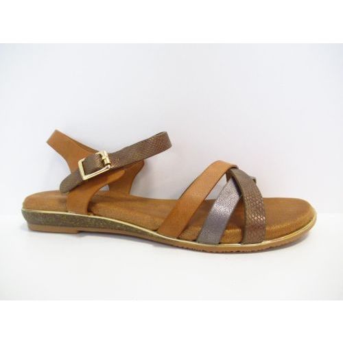 ELLA CRUZ sandaal bruin midden