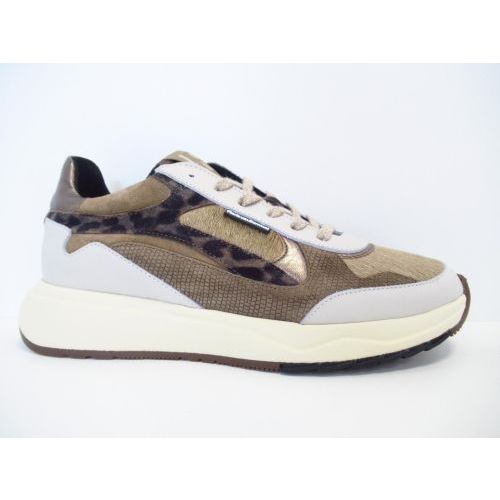 FLORIS VAN BOMMEL veterschoen taupe