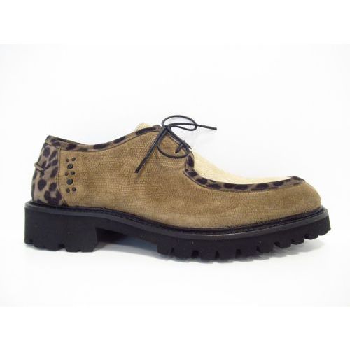 FLORIS VAN BOMMEL veterschoen taupe