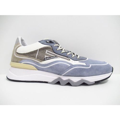 FLORIS VAN BOMMEL veterschoen blauw licht