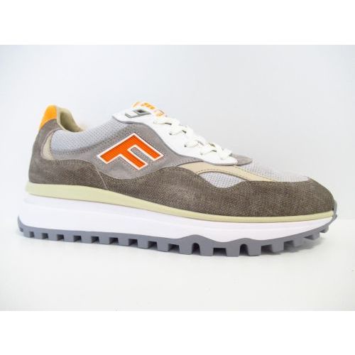 FLORIS VAN BOMMEL veterschoen taupe