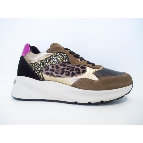 NERO GIARDINI veterschoen bruin midden