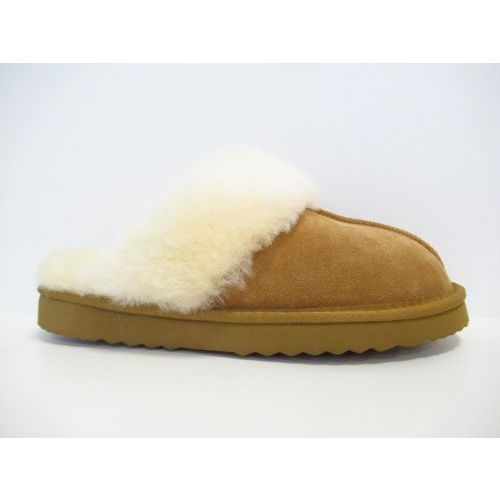 NEVER MIND pantoffel bruin midden