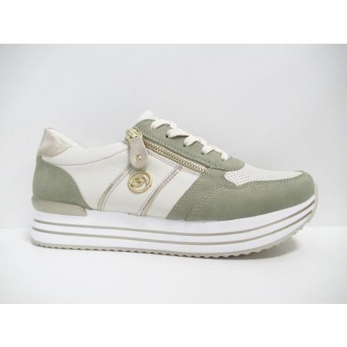 REMONTE veterschoen groen