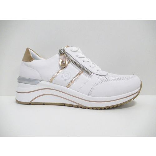 REMONTE veterschoen wit