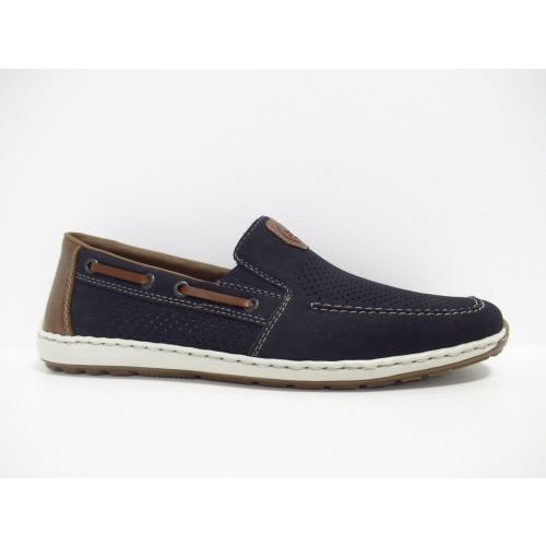 RIEKER mocassin blauw donker