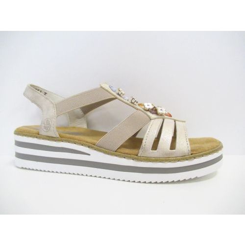RIEKER sandaal beige