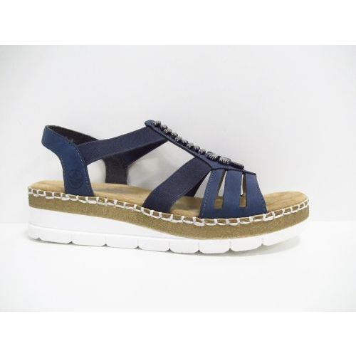 RIEKER sandaal blauw donker