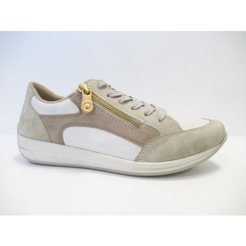 RIEKER veterschoen beige