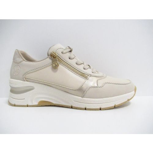 RIEKER veterschoen beige