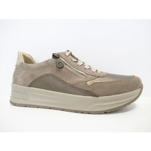 RIEKER veterschoen taupe