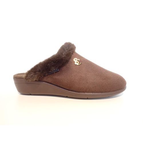 SCAPA pantoffel bruin donker