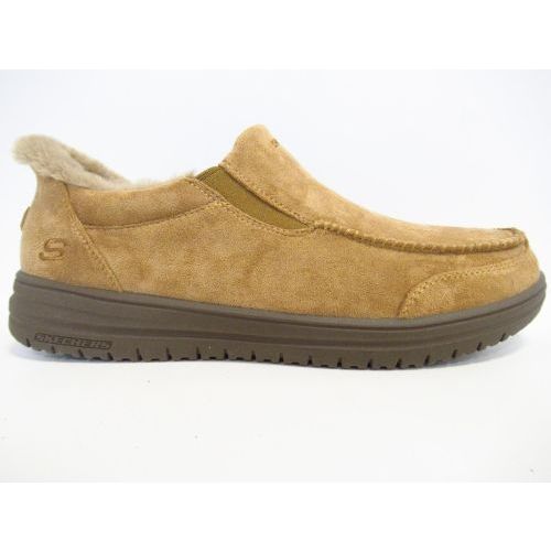 SKECHERS pantoffel bruin midden