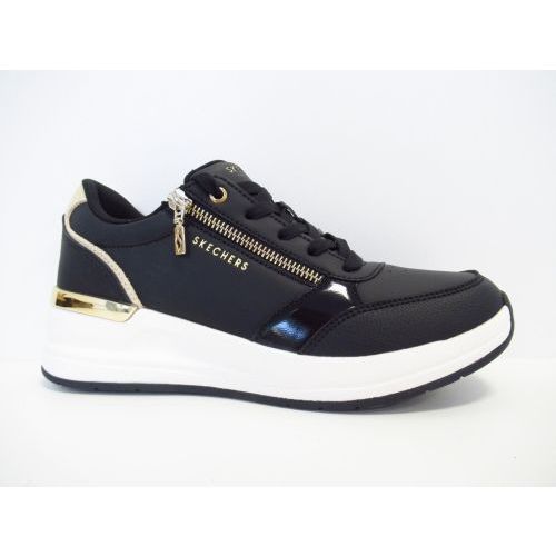 SKECHERS veterschoen zwart