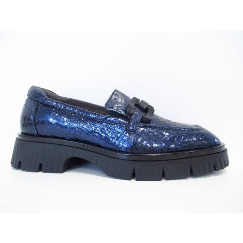 SOFTWAVES mocassin blauw donker