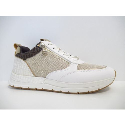 TAMARIS veterschoen beige